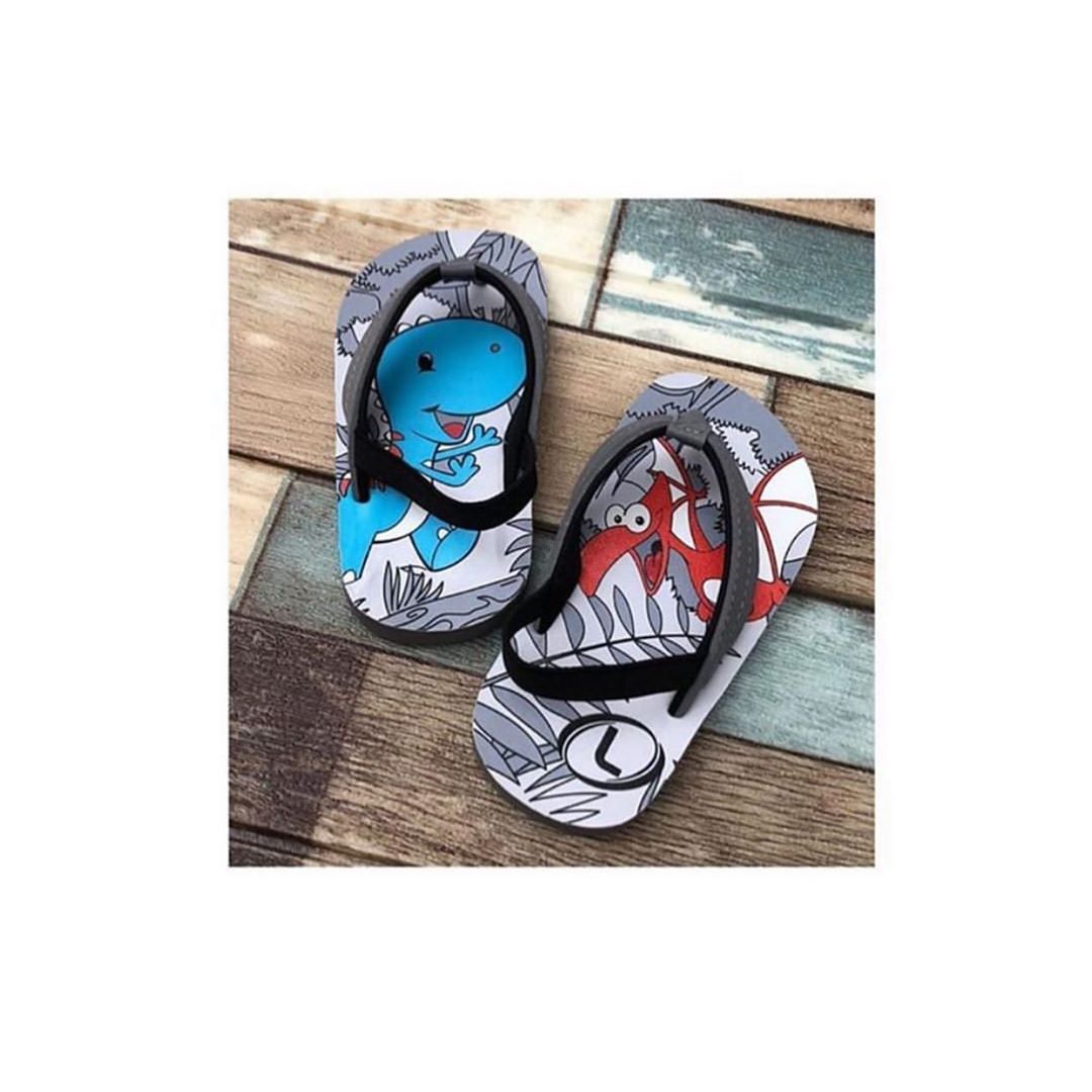 Flipflop / Sendal / Sandal Anak dan Bayi ( Dino Abu ) Flipflop / Sendal / Sandal Anak dan Bayi ( Dino Abu )