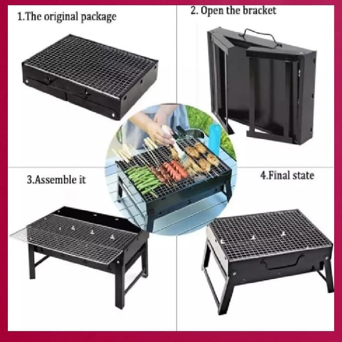 Dream Alat Panggang Grill BBQ Alat Panggang Portable Lipat Serbaguna Multi / Alat Panggang Sate/Ikan/BBQ Grill Stove Foldable Dream Alat Panggang Grill BBQ Alat Panggang Portable Lipat Serbaguna Multi / Alat Panggang Sate/Ikan/BBQ Grill Stove Foldable