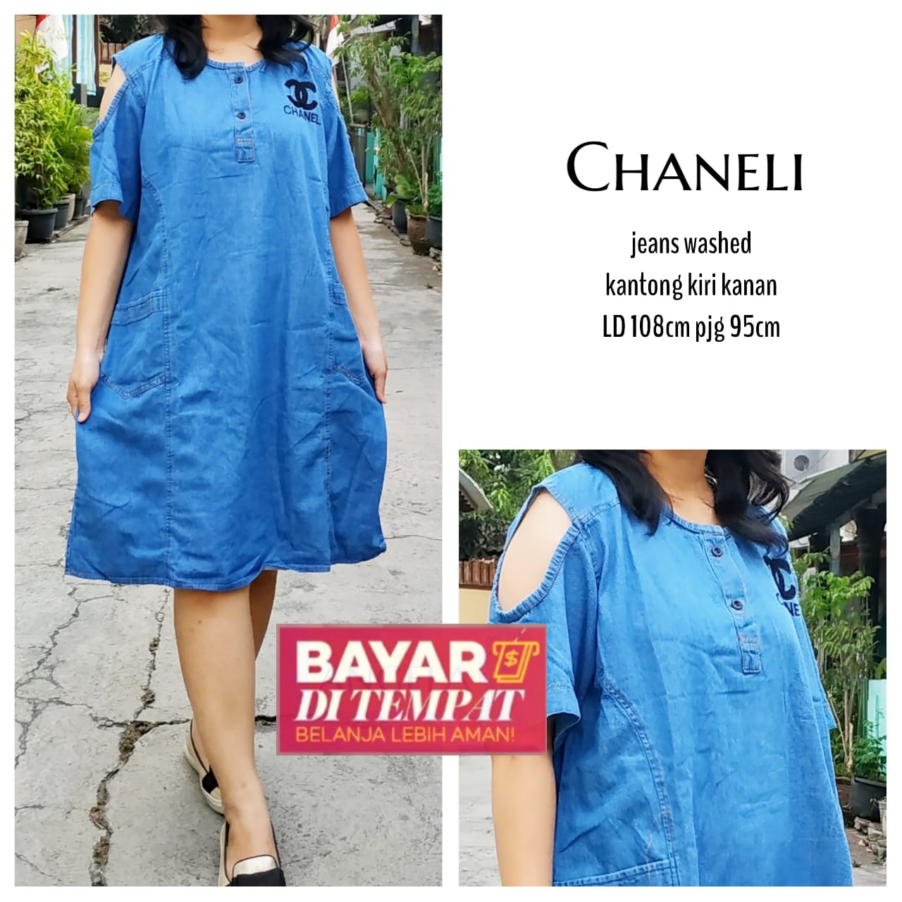 Dress Wanita Pendek Sabrina Jeans Korea Jumbo - Homey dress Midi - Daster Wanita Keinian Viral Chacha - Dress Pesta No Busui - Baju Denim Jeans Dress Wanita Pendek Sabrina Jeans Korea Jumbo - Homey dress Midi - Daster Wanita Keinian Viral Chacha - Dress Pesta No Busui - Baju Denim Jeans