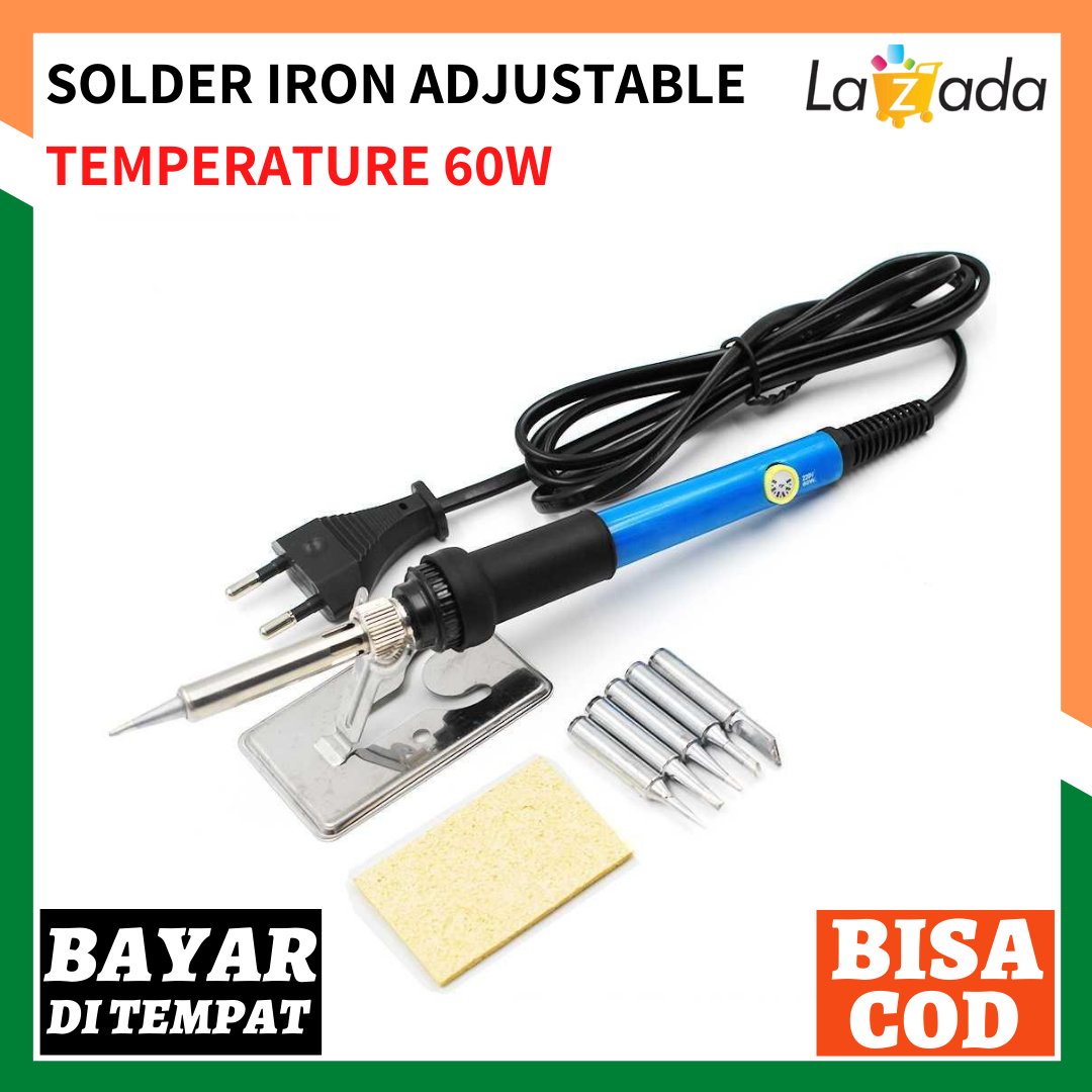 SOLDER IRON ADJUSTABLE TEMPERATURE 60W / SOLDER BESI LISTRIK 1 SET SERVICE HP / SOLDER LISTRIK SET TIMAH / SOLDER LISTRIK 60 WATT / SOLDERAN / SOLDER CEPET PANAS IMPORT MURAH DENGAN 5 MATA SOLDER BERKUALITAS SOLDER IRON ADJUSTABLE TEMPERATURE 60W / SOLDER BESI LISTRIK 1 SET SERVICE HP / SOLDER LISTRIK SET TIMAH / SOLDER LISTRIK 60 WATT / SOLDERAN / SOLDER CEPET PANAS IMPORT MURAH DENGAN 5 MATA SOLDER BERKUALITAS
