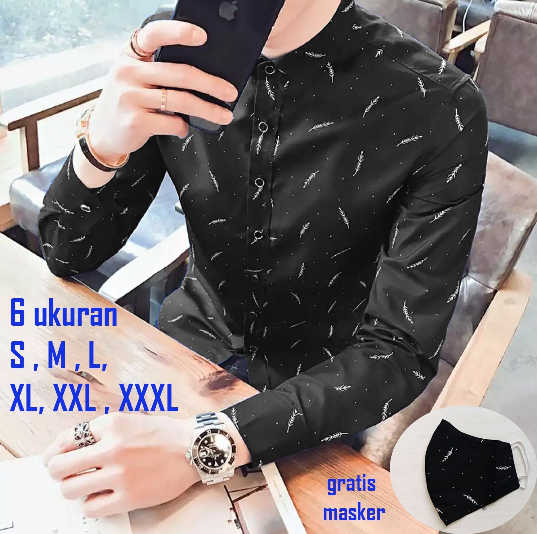 KEMEJA KITA Kemeja Pria PJ-015 KEMEJA Lengan Panjang Kemeja casual (Uk. SML & XL ) KEMEJA KITA Kemeja Pria PJ-015 KEMEJA Lengan Panjang Kemeja casual (Uk. SML & XL )