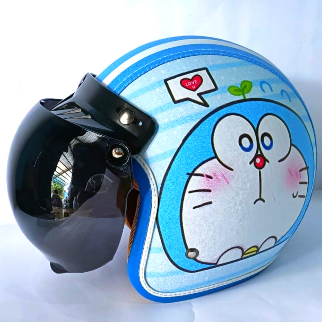 Helm bogo retro dewasa sni klasik motif doremon full kulit kaca cembung murah berkualitas/helm bogo dewasa murah Helm bogo retro dewasa sni klasik motif doremon full kulit kaca cembung murah berkualitas/helm bogo dewasa murah