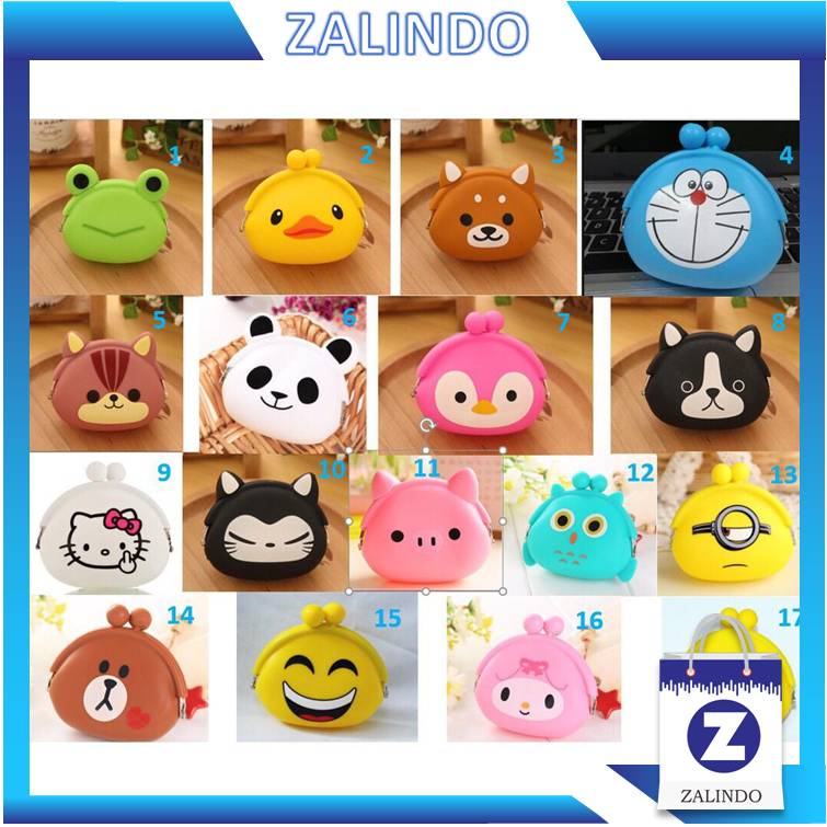 Zalindo - Dompet Koin Karakter / Bahan Silikon / Tempat Headset & Accesories Zalindo - Dompet Koin Karakter / Bahan Silikon / Tempat Headset & Accesories