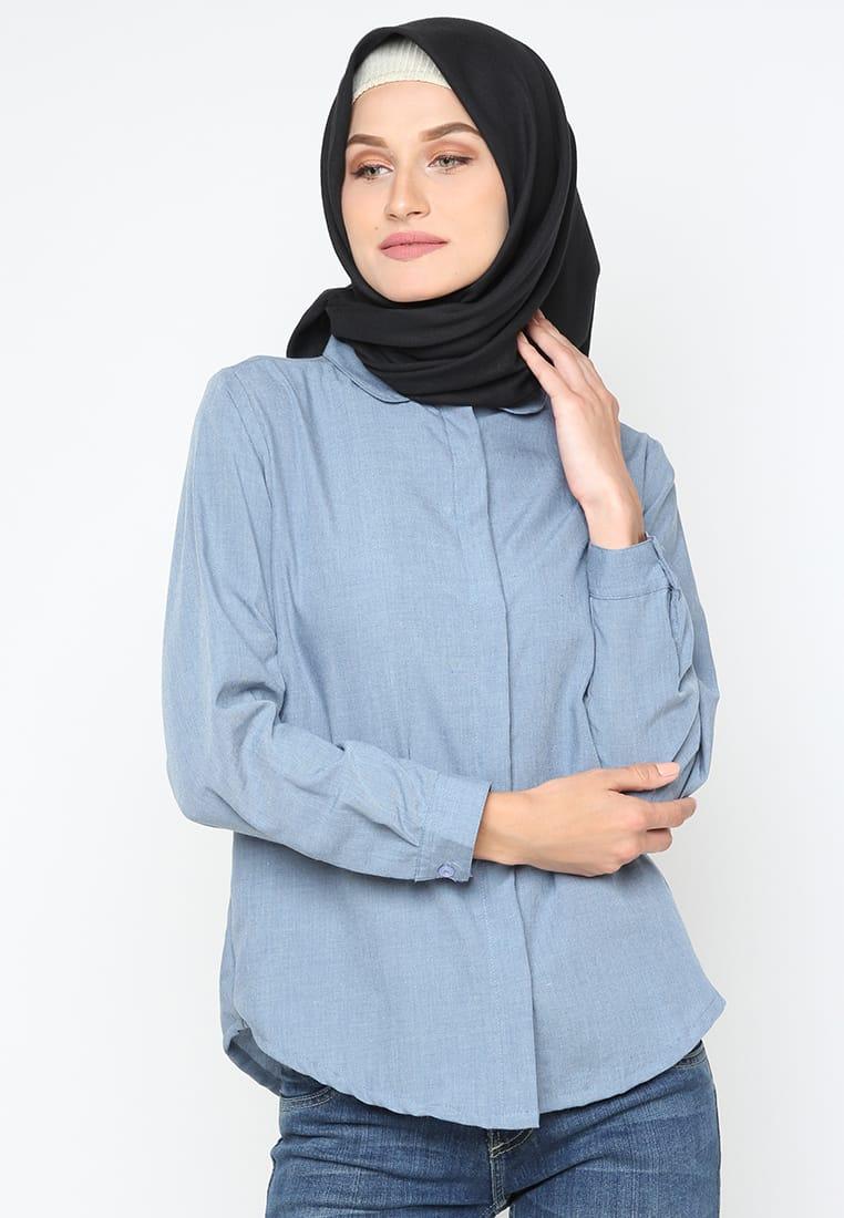 Kemeja Basic Motif Polos Fashion Hijab Wanita/ Kemeja Formal atau Casual /Kemeja Terbaru Kemeja Basic Motif Polos Fashion Hijab Wanita/ Kemeja Formal atau Casual /Kemeja Terbaru