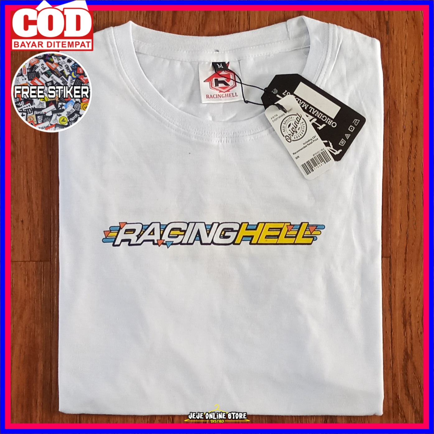 KAOS RACING TEES BIKERS KAOS RACING HELL SABLON DEPAN BELAKANG RH002 FREE STIKER KAOS RACING TEES BIKERS KAOS RACING HELL SABLON DEPAN BELAKANG RH002 FREE STIKER