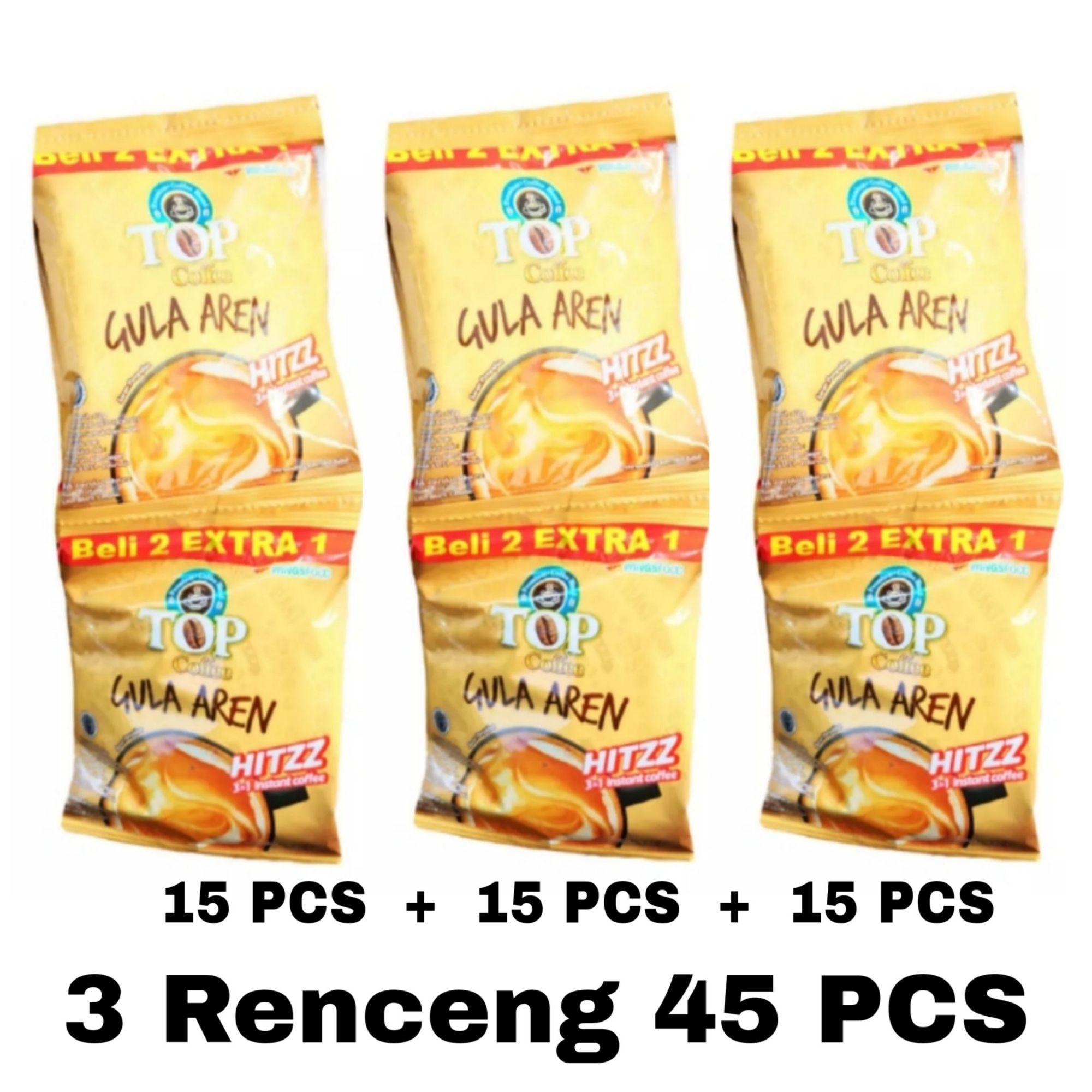 Kopi Top Gula Aren 3 Renceng Isi 45 Sachet 22gram Kopi Top Gula Aren 3 Renceng Isi 45 Sachet 22gram