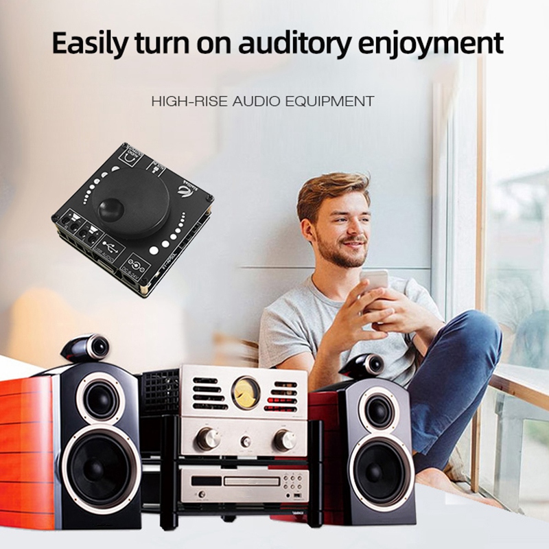XY-AP50L Mini Bluetooth 5.0 50W+50W Wireless Audio Power Digital Amplifier Board Stereo Amp 3.5MM AUX USB APP XY-AP50L Mini Bluetooth 5.0 50W+50W Wireless Audio Power Digital Amplifier Board Stereo Amp 3.5MM AUX USB APP