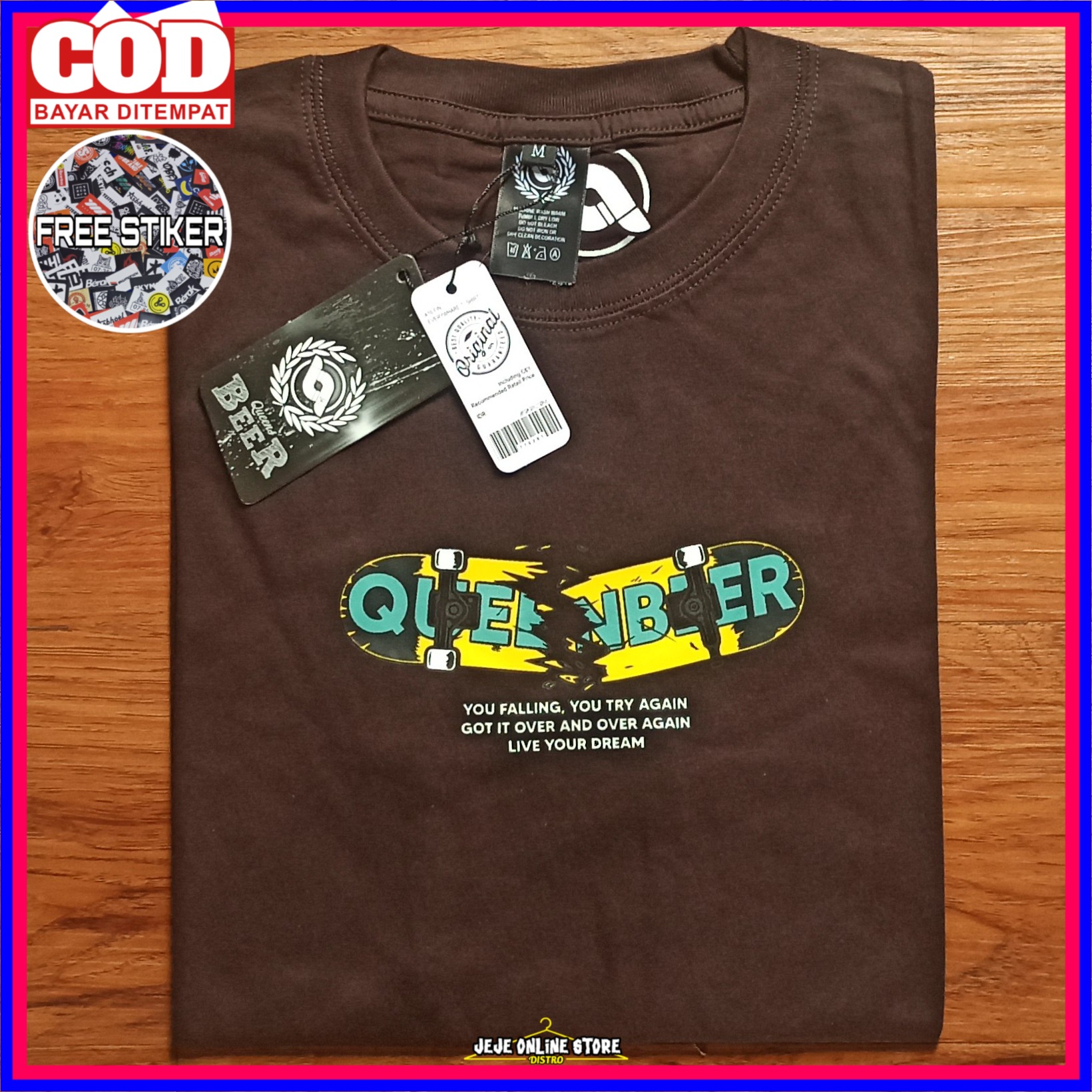 Kaos Distro Queen Beer QueenBeer Skate 002 FREE STIKER Kaos Distro Queen Beer QueenBeer Skate 002 FREE STIKER