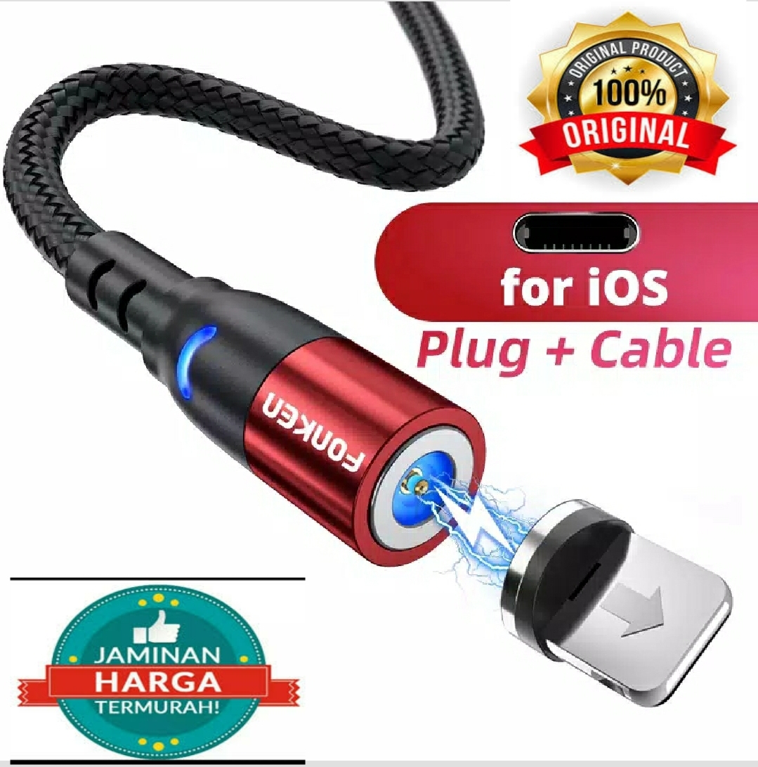 Kabel Data Charger Magnetic FONKEN Fast Charging 3A Buat semua hp Android Micro USB/Type C/iphone Samsung Xiomi Realme Asus Oppo Vivo Kabel Data Charger Magnetic FONKEN Fast Charging 3A Buat semua hp Android Micro USB/Type C/iphone Samsung Xiomi Realme Asus Oppo Vivo