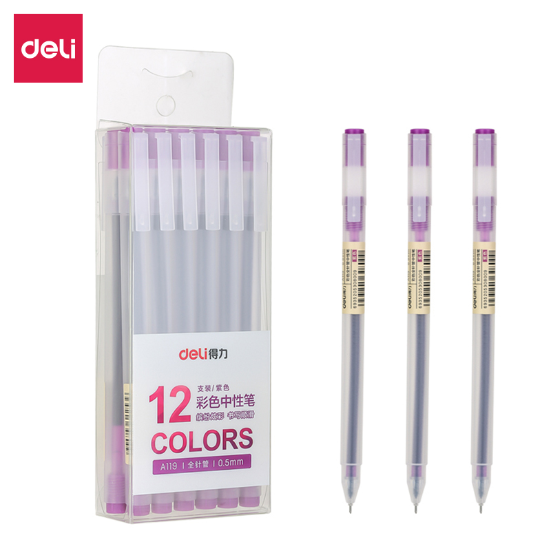 Deli Color Gel Pen Pulpen Gel Warna Needle Tip 0.5mm A119 Deli Color Gel Pen Pulpen Gel Warna Needle Tip 0.5mm A119