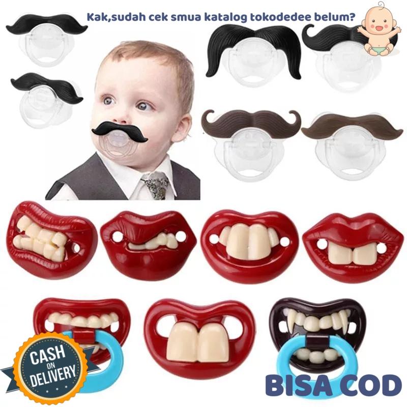 TokoDedee - Empeng Dot Bayi / Empeng Bayi Kumis / Empeng Bayi Unik dan Lucu Bentuk Gigi TokoDedee - Empeng Dot Bayi / Empeng Bayi Kumis / Empeng Bayi Unik dan Lucu Bentuk Gigi