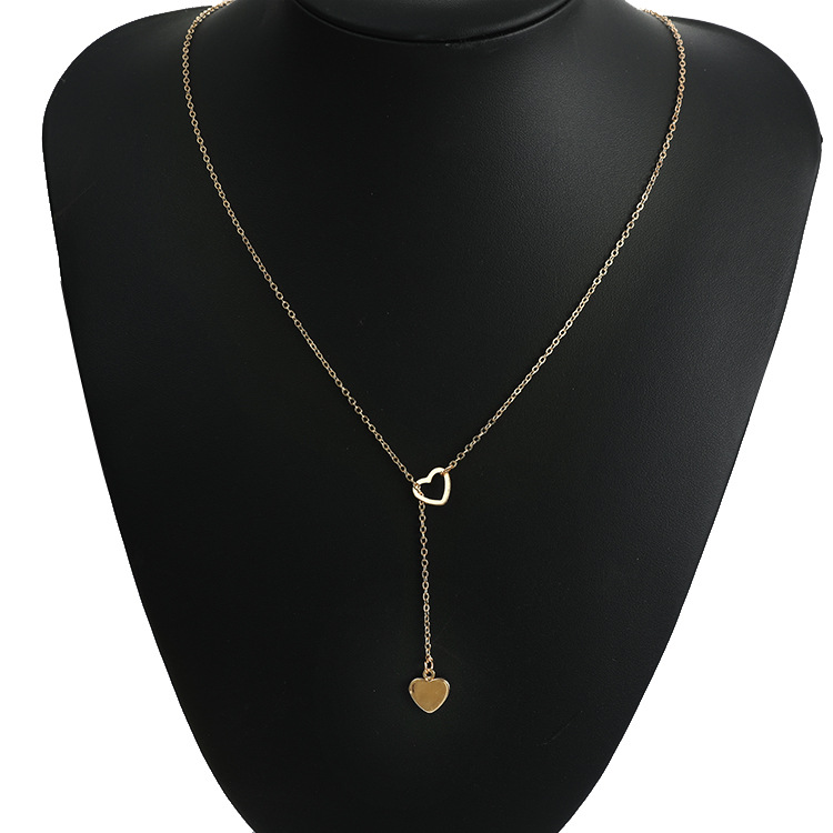 JBS Kalung Panjang Rantai Liontin Love Gold Titanium Lapis Emas Xuping Jewelry / Kalung emas Liontin Love JBK6 JBS Kalung Panjang Rantai Liontin Love Gold Titanium Lapis Emas Xuping Jewelry / Kalung emas Liontin Love JBK6