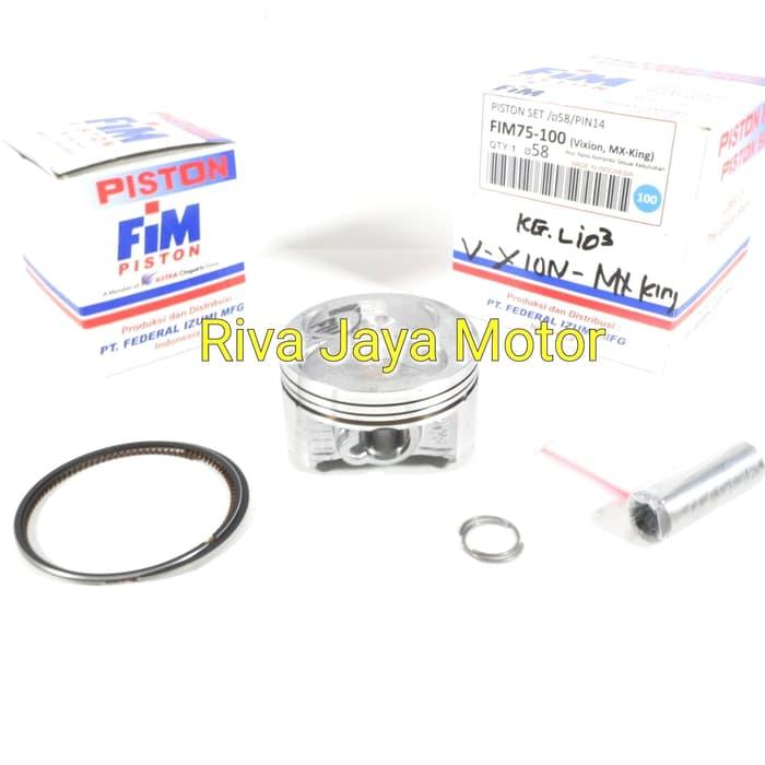 PISTON SEHER KIT SET VIXION JUPITER MX MX KING 58MM FIM IZUMI PISTON SEHER KIT SET VIXION JUPITER MX MX KING 58MM FIM IZUMI
