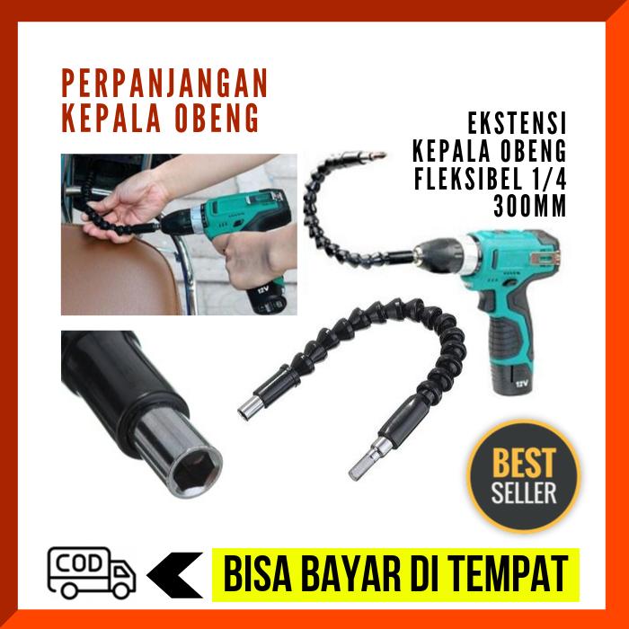 Perpanjangan Kepala Obeng Ekstensi Kepala Obeng Fleksibel 1/4 300mm / Alat Tukang Modern / Alat Pertukangan Baut dan Obeng Perpanjangan Kepala Obeng Ekstensi Kepala Obeng Fleksibel 1/4 300mm / Alat Tukang Modern / Alat Pertukangan Baut dan Obeng