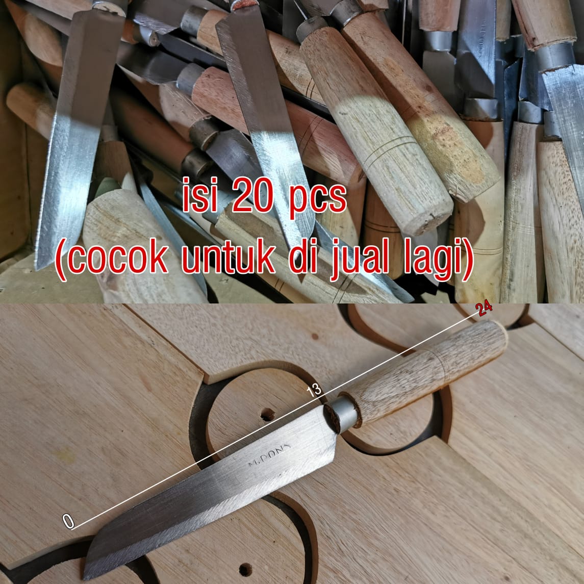 Pisau dapur / pisau sayur /pisau buah stainles stail - isi 20 pcs grosir Pisau dapur / pisau sayur /pisau buah stainles stail - isi 20 pcs grosir