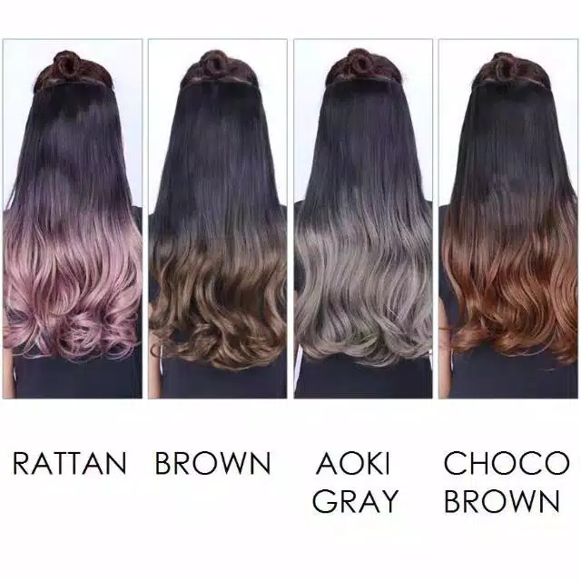 Hair clip rambut ombre Hair clip rambut ombre