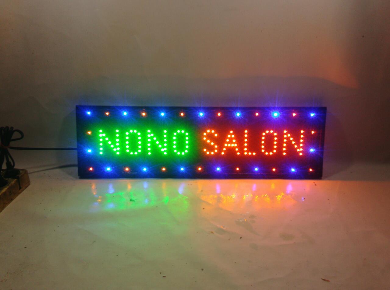 tulisan lampu led sign untuk salon tulisan lampu led sign untuk salon