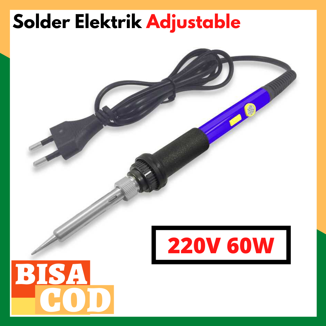 Solder Elektrik Adjustable Temperature 220V 60W / SOLDER BESI LISTRIK 1 SET SERVICE HP / SOLDER LISTRIK SET TIMAH / SOLDER LISTRIK 60 WATT / SOLDERAN / SOLDER CEPET PANAS IMPORT MURAH DENGAN 5 MATA SOLDER BERKUALITAS Solder Elektrik Adjustable Temperature 220V 60W / SOLDER BESI LISTRIK 1 SET SERVICE HP / SOLDER LISTRIK SET TIMAH / SOLDER LISTRIK 60 WATT / SOLDERAN / SOLDER CEPET PANAS IMPORT MURAH DENGAN 5 MATA SOLDER BERKUALITAS