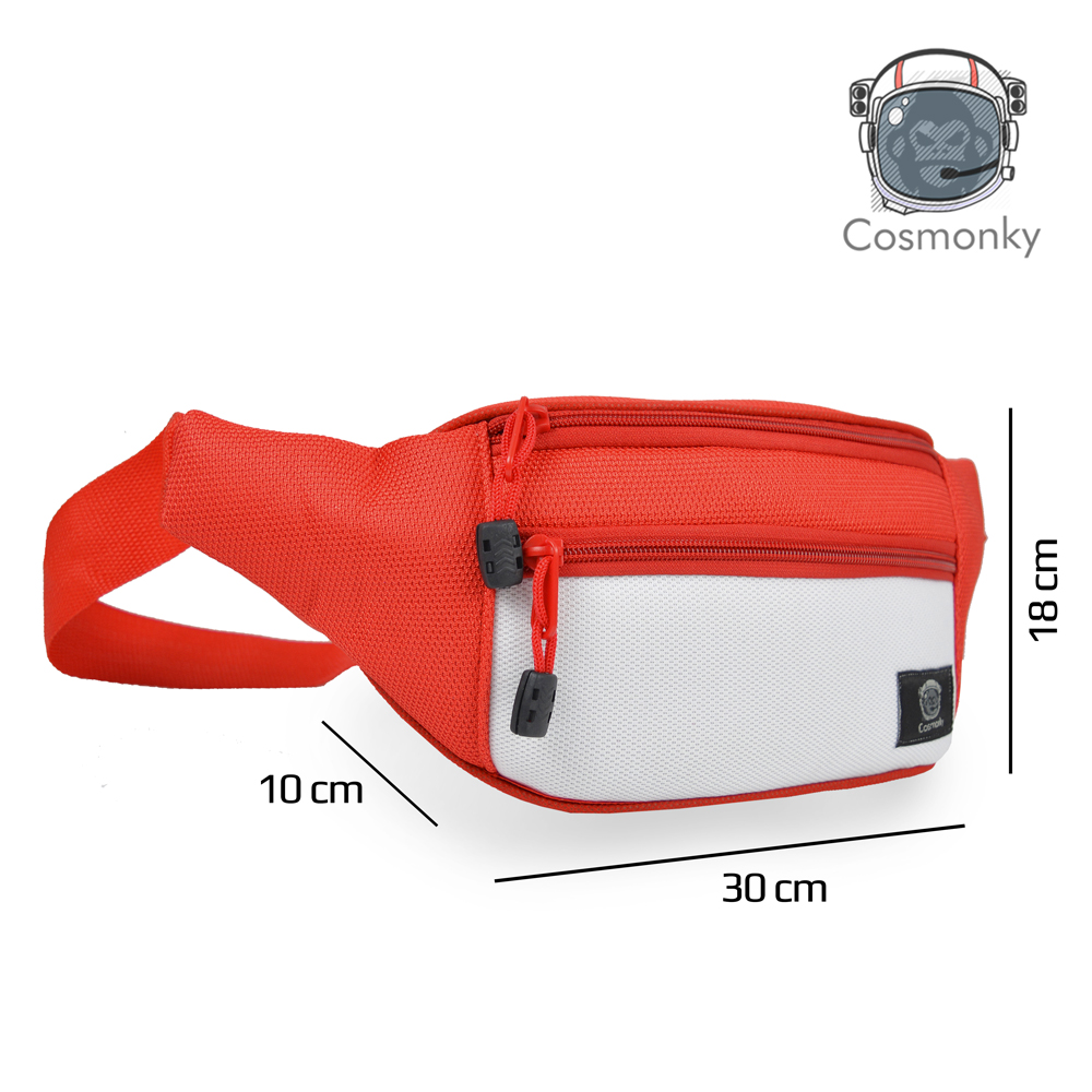 VIRAL tas pinggang waistbag COSMONKY BHINEKA / tas merah putih / Crossbody bags / tas selempang casual/ARRIVEDERCI VIRAL tas pinggang waistbag COSMONKY BHINEKA / tas merah putih / Crossbody bags / tas selempang casual/ARRIVEDERCI