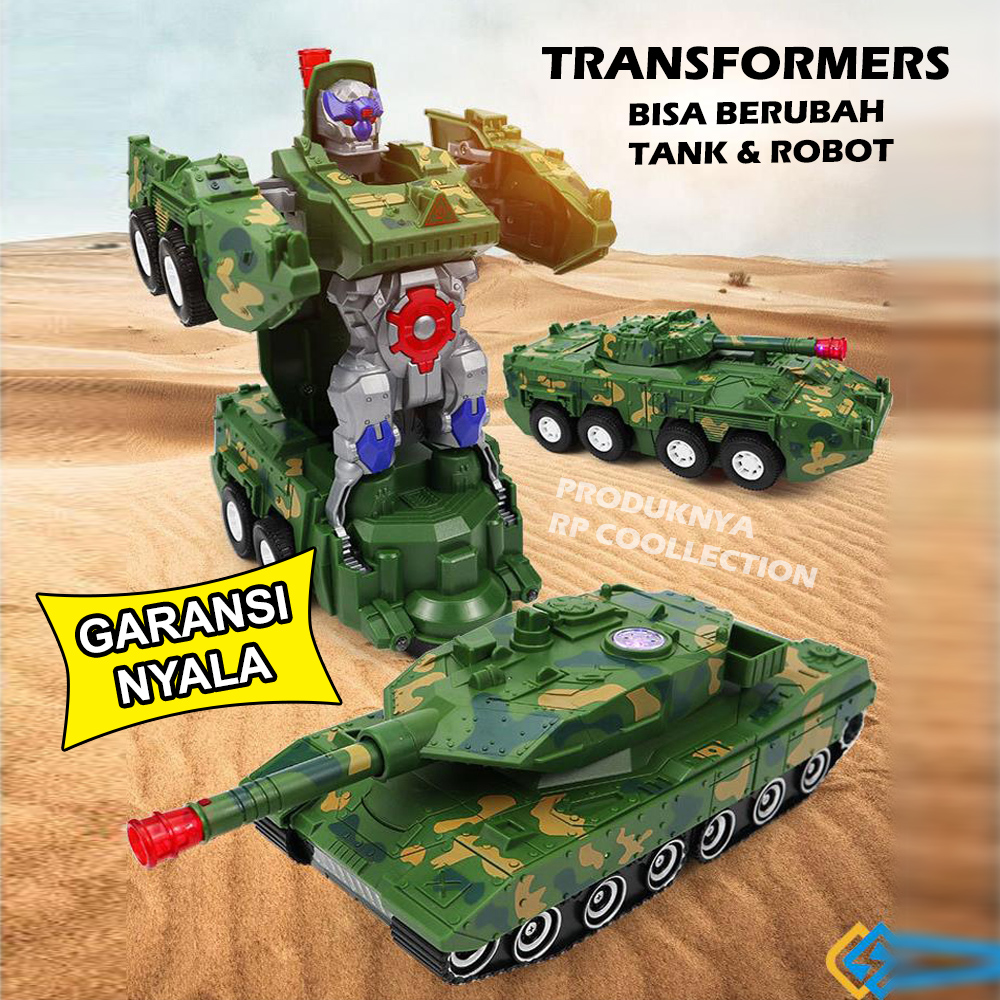 Mainan Anak 2 in 1 Tank dan Robot dilengkapi Suara dan Lampu Mainan Anak Laki laki Transformers Mainan Balita Mainan Edukasi Kado Anak Mainan Anak 2 in 1 Tank dan Robot dilengkapi Suara dan Lampu Mainan Anak Laki laki Transformers Mainan Balita Mainan Edukasi Kado Anak