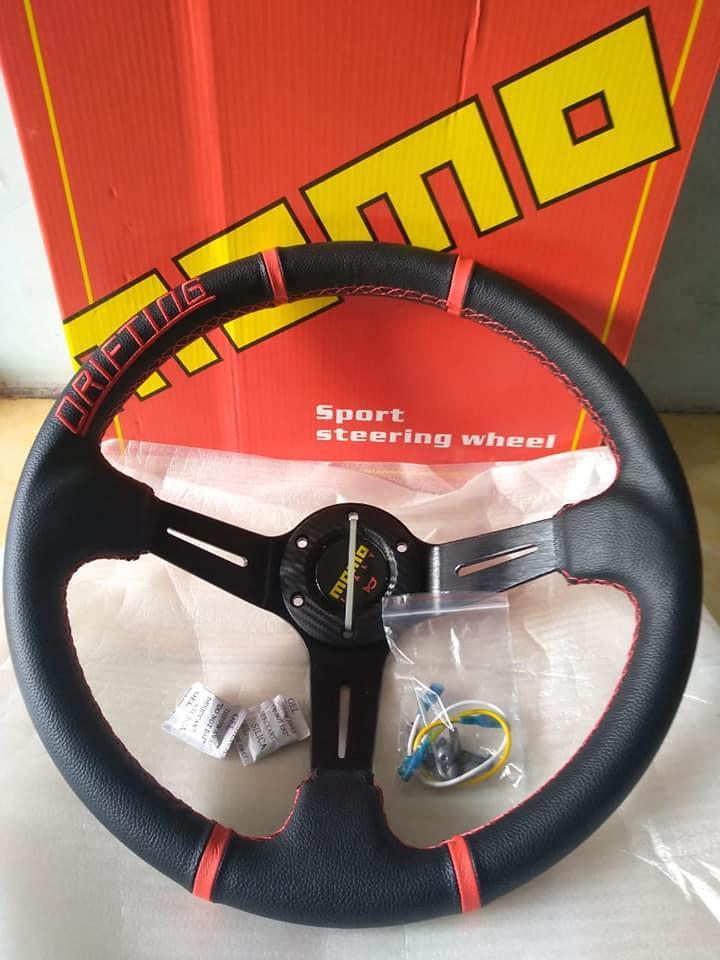 Stir Racing Momo Drifting 14 inch Hitam List Merah Stir Racing Momo Drifting 14 inch Hitam List Merah