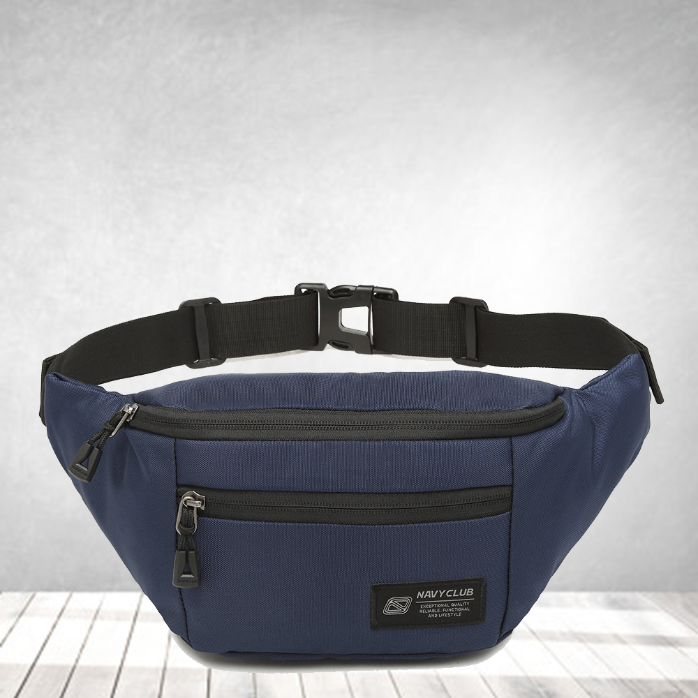 Navy Club Waist Bags Tas Pinggang Crossbody Bag - Tas Pria Tas Wanita Tas Outdoor GEF TPM Navy Club Waist Bags Tas Pinggang Crossbody Bag - Tas Pria Tas Wanita Tas Outdoor GEF TPM