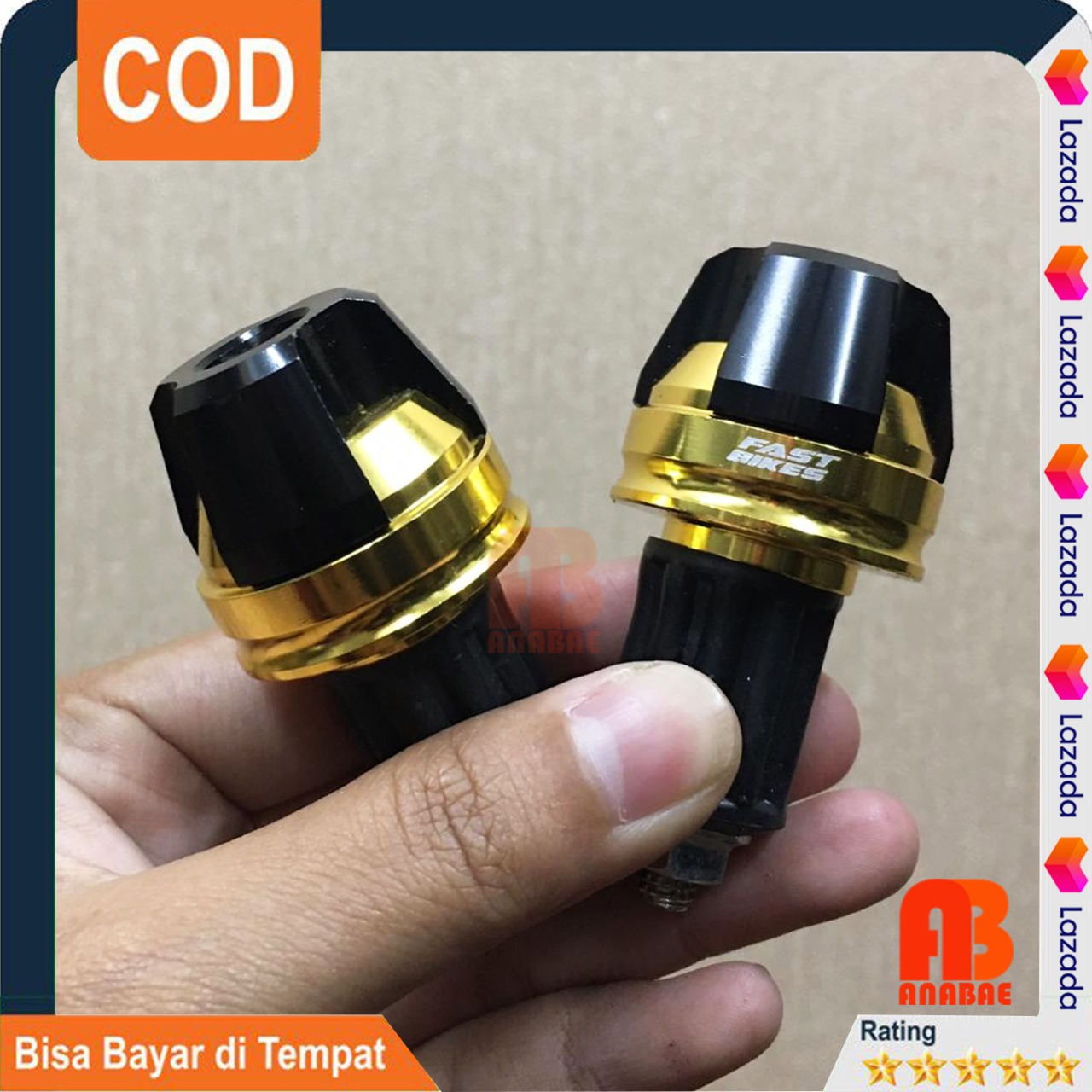 Jalu Stang Motor Twotone Universal Gold Hitam Jalu Stang Motor Twotone Universal Gold Hitam