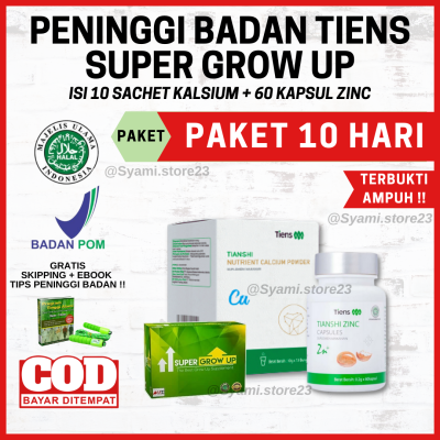 Peninggi Badan Super Grow Up Hyper Grow Up Isi Sachet Calsium