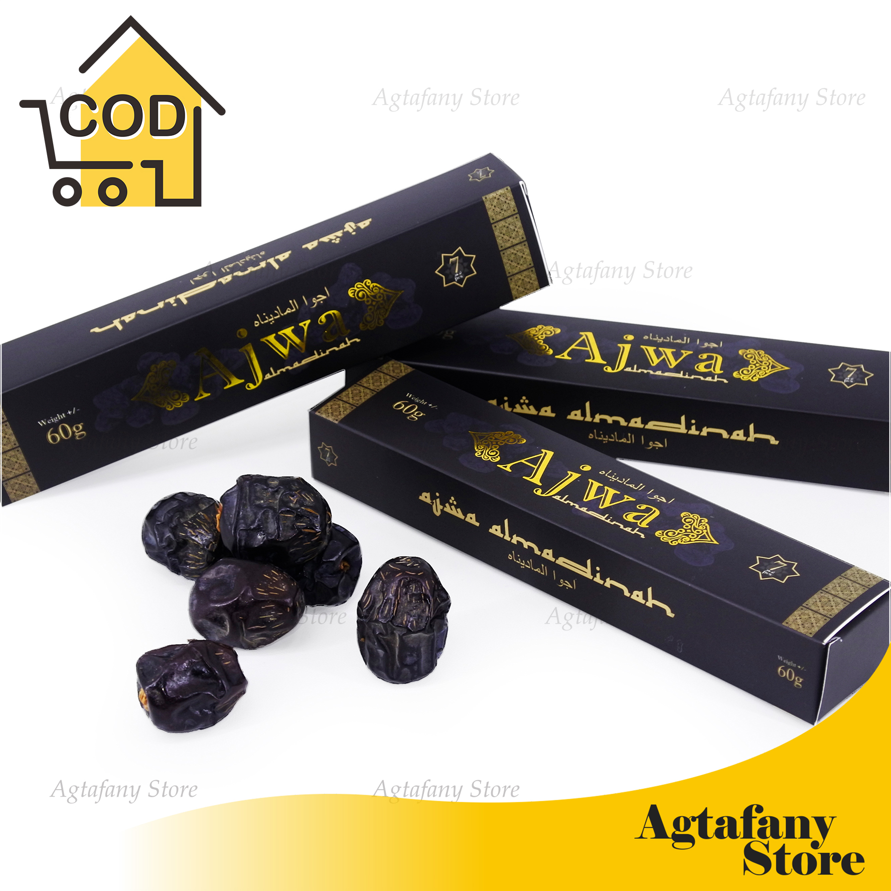 Kurma Ajwa Premium 7 butir | Best quality Kurma Ajwa Premium 7 butir | Best quality