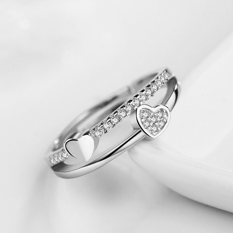 Cincin Xuping Fashion Wanita Motif Permata Love Perhiasan Wanita Korea JBK43 Cincin Xuping Fashion Wanita Motif Permata Love Perhiasan Wanita Korea JBK43