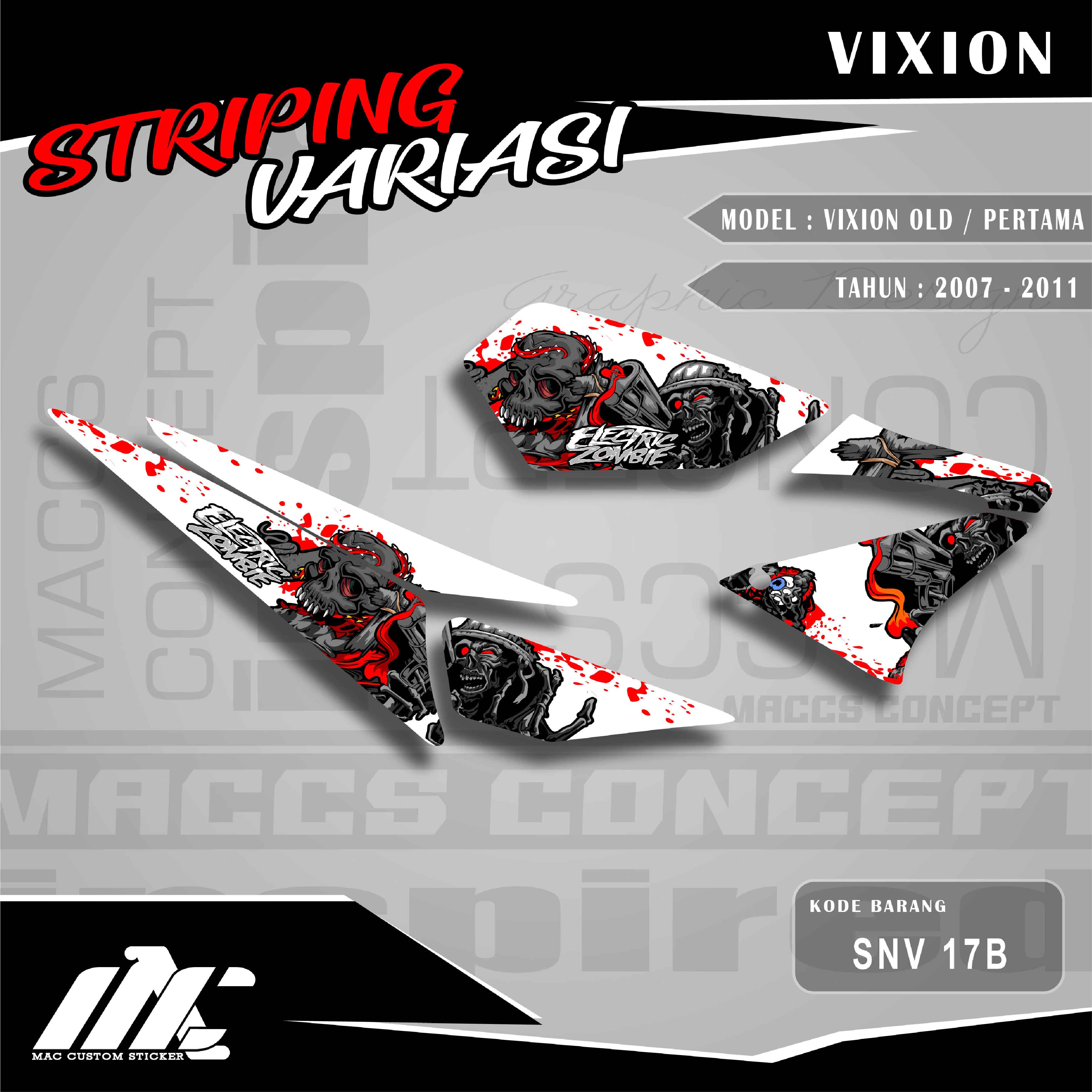 STRIPING VARIASI YAMAHA VIXION OLD / PERTAMA - SNV 17 STRIPING VARIASI YAMAHA VIXION OLD / PERTAMA - SNV 17