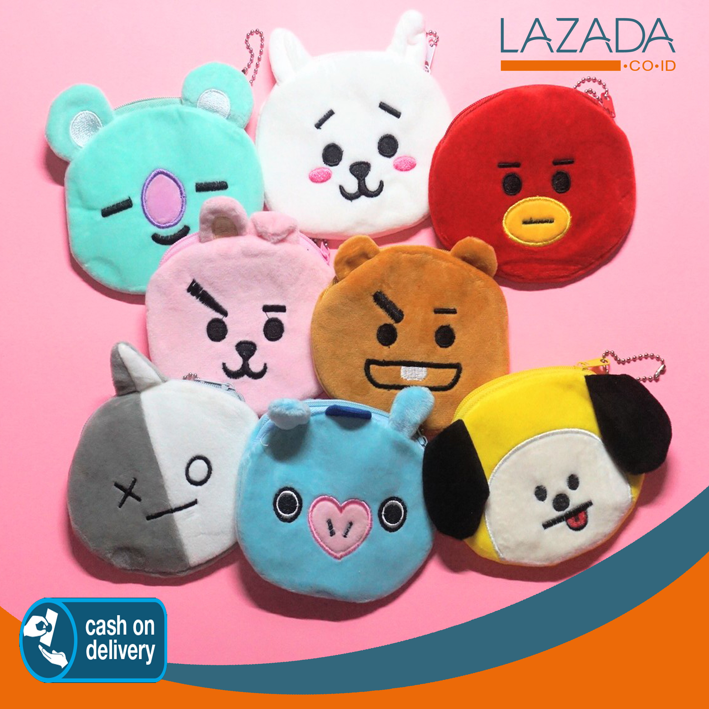 dompet koin BT21 coin purse BT21 BTS 1 pcs dompet koin BT21 coin purse BT21 BTS 1 pcs
