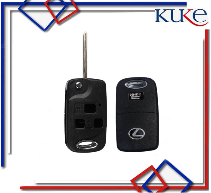 KUKE Casing Lipat Kunci Remote Alarm Mobil LEXUS / Casing Kunci Mobil KUKE Casing Lipat Kunci Remote Alarm Mobil LEXUS / Casing Kunci Mobil