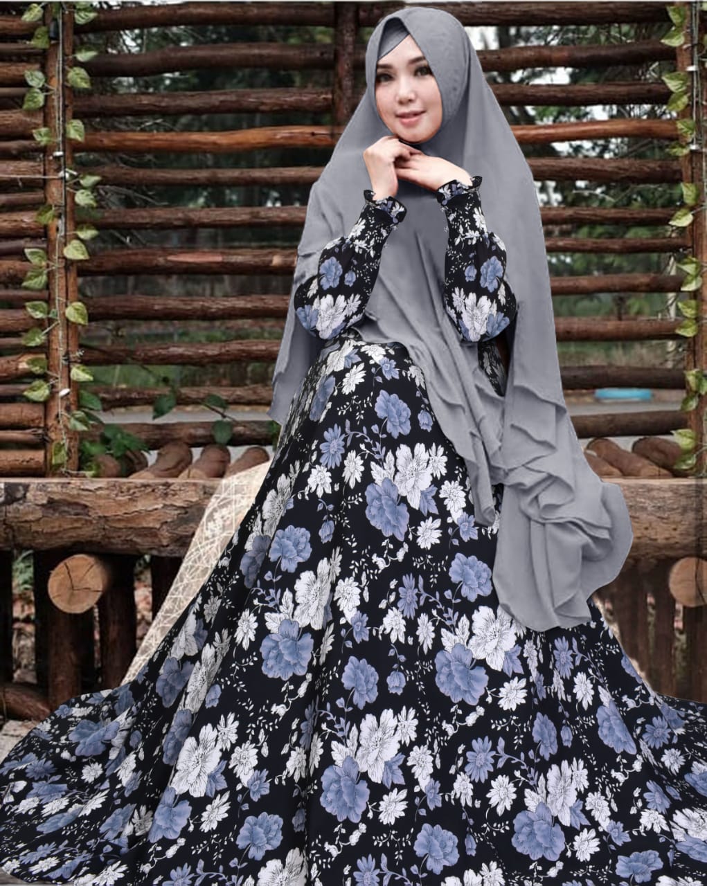 GAMIS SYARI BAHAN MONALISA / GAMIS SET KHIMAR KERUDUNG PANJANG / GAMIS SYARI ASIFA GRAY GAMIS SYARI BAHAN MONALISA / GAMIS SET KHIMAR KERUDUNG PANJANG / GAMIS SYARI ASIFA GRAY