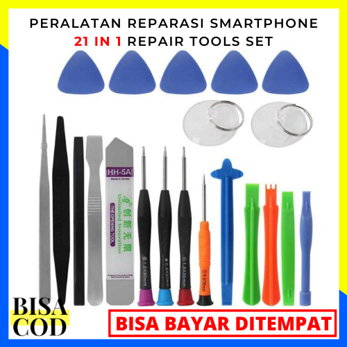 Peralatan Reparasi Smartphone 21 in 1 Repair Tools Set / Obeng HP Full Set / Peralatan Reparasi / Suku Cadang Hp / Perkakas Aksesoris Hp / Obeng HP Full Set Lengkap / Obeng Hp Original / Set Obeng hp Murah Peralatan Reparasi Smartphone 21 in 1 Repair Tools Set / Obeng HP Full Set / Peralatan Reparasi / Suku Cadang Hp / Perkakas Aksesoris Hp / Obeng HP Full Set Lengkap / Obeng Hp Original / Set Obeng hp Murah