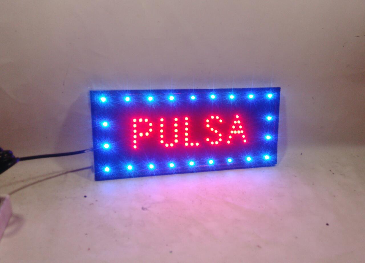 led sign / tulisan lampu led Pulsa new full veriasi kedip2 led sign / tulisan lampu led Pulsa new full veriasi kedip2