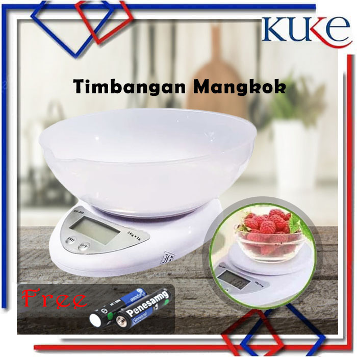 KUKE TIMBANGAN DAPUR DIGITAL MANGKOK / Timbangan Kue Digital Electronic 5 kg B05 KUKE TIMBANGAN DAPUR DIGITAL MANGKOK / Timbangan Kue Digital Electronic 5 kg B05