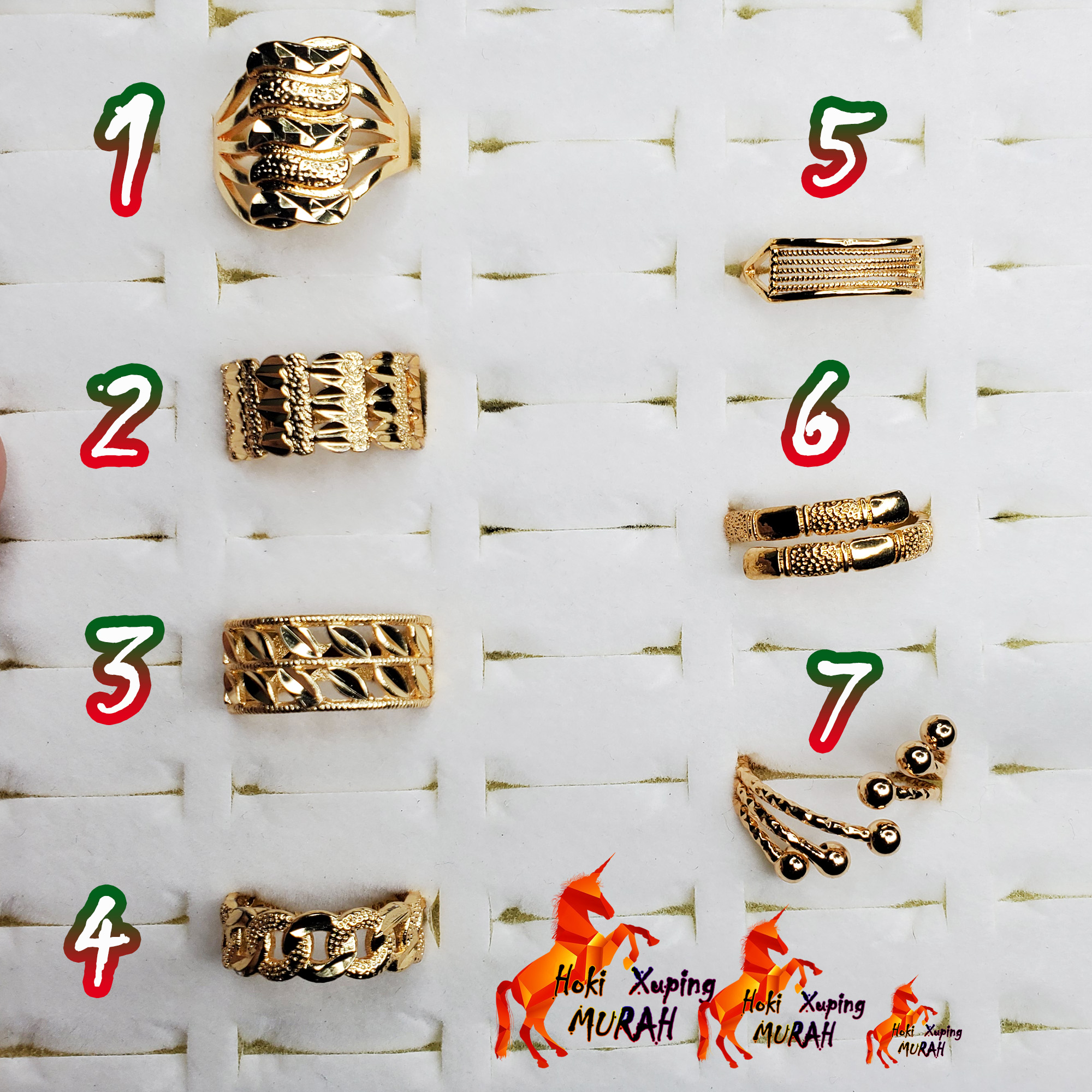 Cincin Dubai Imitasi Xuping 24K Motif Beragam Cantik Khas Perhiasan Wanita Fashion Cincin Dubai Imitasi Xuping 24K Motif Beragam Cantik Khas Perhiasan Wanita Fashion