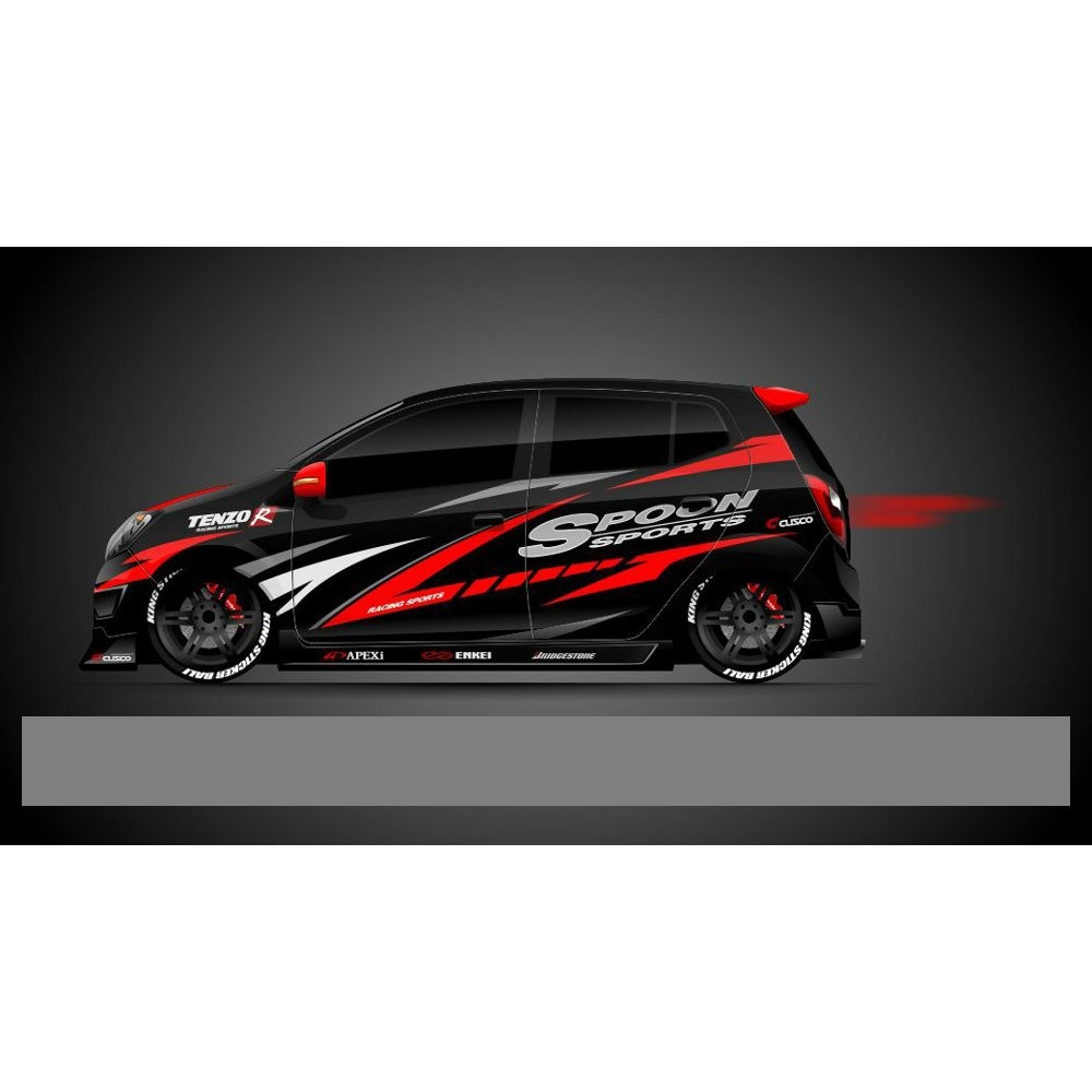 cutting sticker striping mobil sporty jazz ayla agya yaris brio cutting sticker striping mobil sporty jazz ayla agya yaris brio