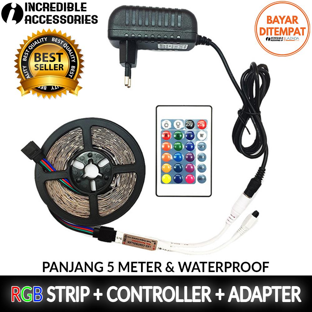 LED Strip 5 Meter SMD 3528 RGB + Remote + Modul + Adaptor LED Strip 5 Meter SMD 3528 RGB + Remote + Modul + Adaptor