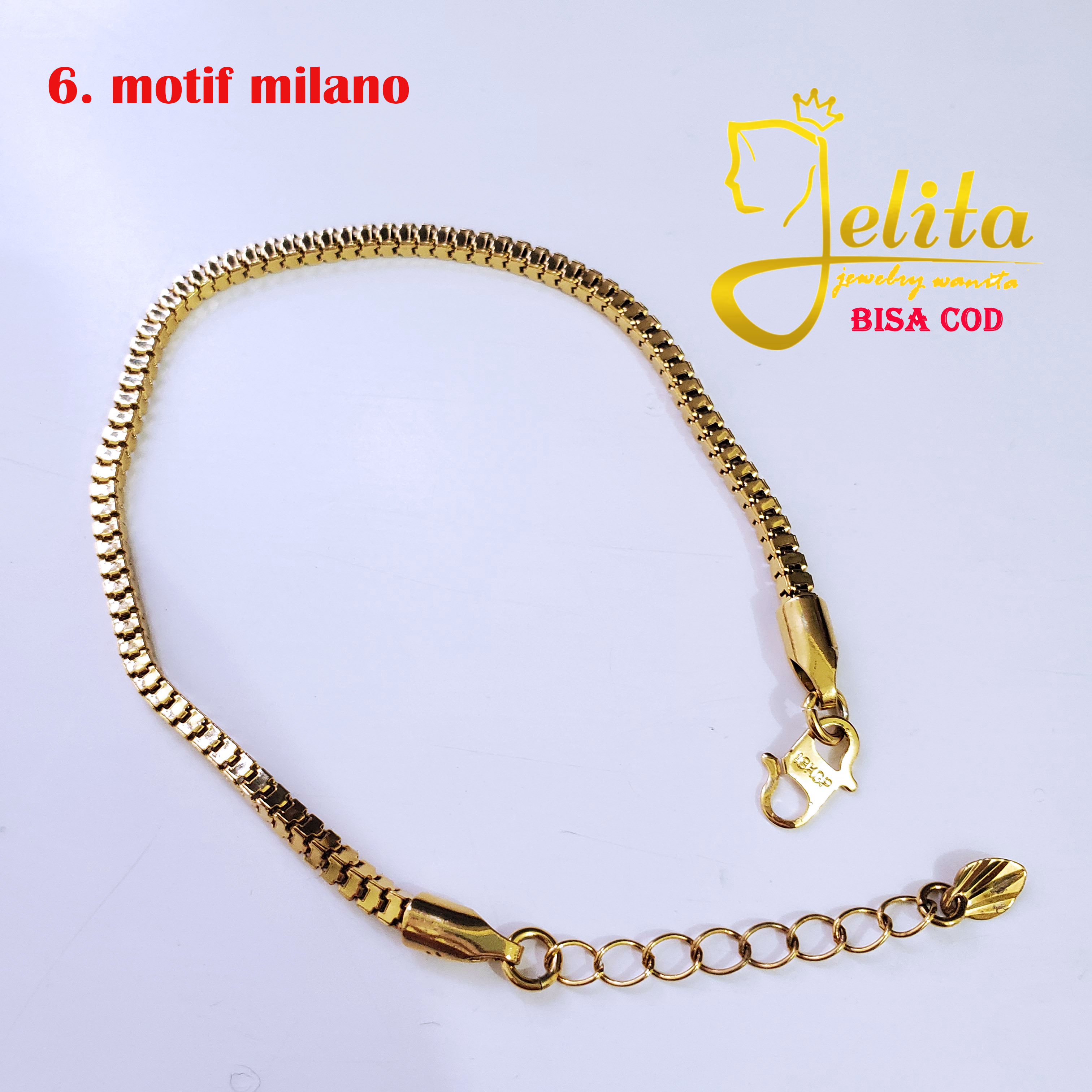 Gelang Lapis Emas Motif Milano Gelang Lapis Emas Motif Milano