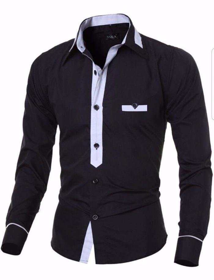 RotterdamKlass Hem HAYDEN Kemeja Atasan Pria Casual Lengan Panjang Polos Hitam Putih Kemeja Formal Kasual Cowo Cowok RotterdamKlass Hem HAYDEN Kemeja Atasan Pria Casual Lengan Panjang Polos Hitam Putih Kemeja Formal Kasual Cowo Cowok