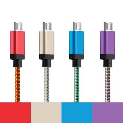 Kabel Data Nylon 2.1A Fast Charging Kabel Data Micro USB 1 Meter 2.1Ampere Fast Charge_AK08 Kabel Data Nylon 2.1A Fast Charging Kabel Data Micro USB 1 Meter 2.1Ampere Fast Charge_AK08