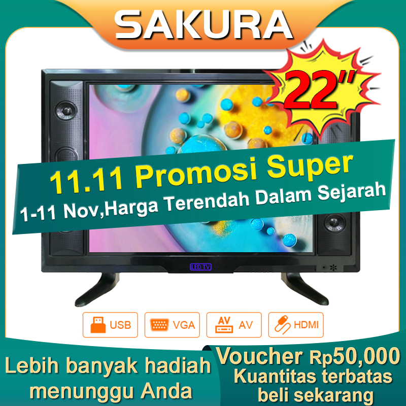 Sakura TV LED 22 inch HD Ready Televisi Murah (TCLG-S22F) Sakura TV LED 22 inch HD Ready Televisi Murah (TCLG-S22F)