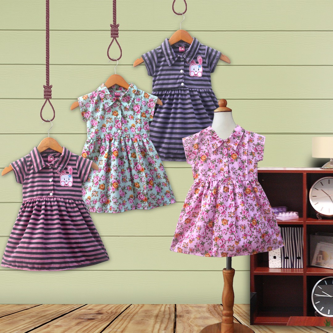 Dress Anak Kerah Bahan Kaos dan Kain ( Home Dress / Daster rumah ) 4060 Dress Anak Kerah Bahan Kaos dan Kain ( Home Dress / Daster rumah ) 4060