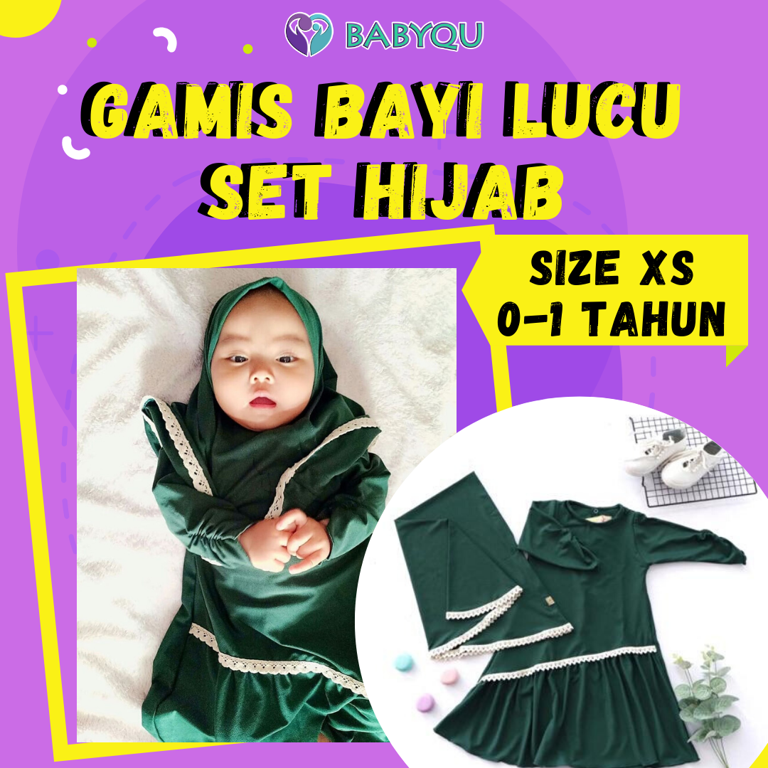BABYQU GAMIS ANAK BAYI PEREMPUAN 1 SAMPAI 2 TAHUN SET KERUDUNG BAJU MUSLIM ANAK PEREMPUAN SYARI BABYQU GAMIS ANAK BAYI PEREMPUAN 1 SAMPAI 2 TAHUN SET KERUDUNG BAJU MUSLIM ANAK PEREMPUAN SYARI