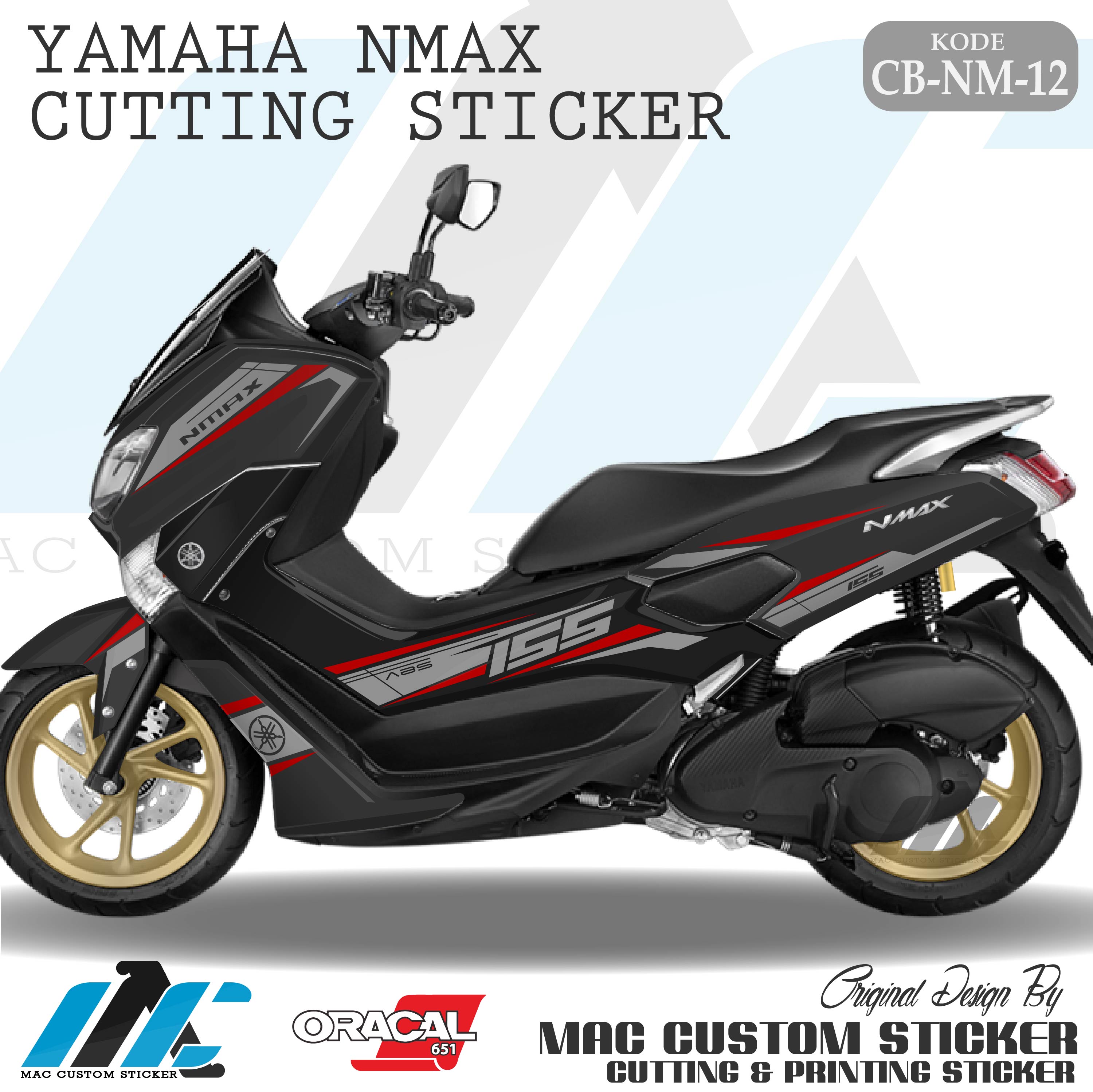 CB NM 12 - CUTTING STICKER NMAX HITAM C - CUTTING STIKER STRIPING NMAX CB NM 12 - CUTTING STICKER NMAX HITAM C - CUTTING STIKER STRIPING NMAX