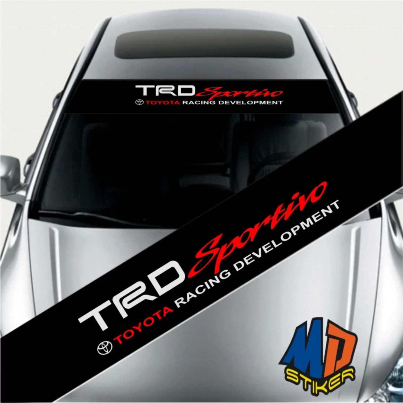 Sticker cutting stiker kaca mobil depan trd sportivo Sticker cutting stiker kaca mobil depan trd sportivo