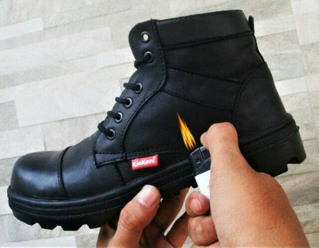 sepatu boots pria kulit asli kickers safety ujung besi - bayar di tempat sepatu boots pria kulit asli kickers safety ujung besi - bayar di tempat