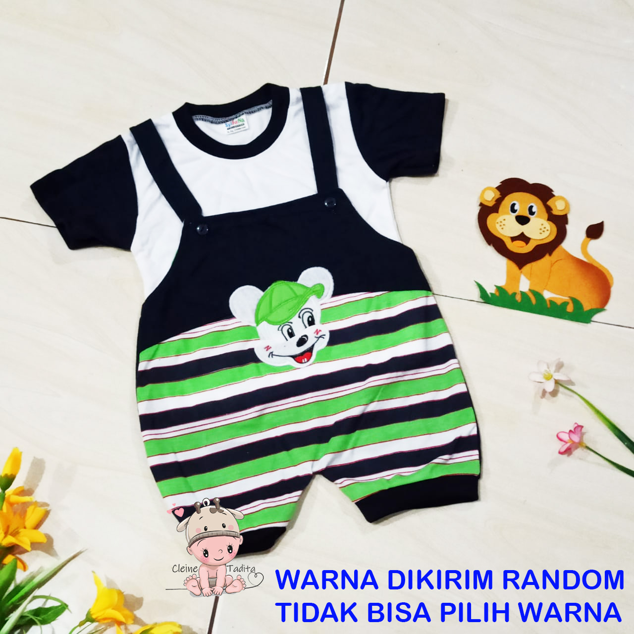 Cleine Tadita - Baju Kodok / Baju Bayi Setelan / Jumper Bayi Overall Bayi Allsize warna RANDOM Cleine Tadita - Baju Kodok / Baju Bayi Setelan / Jumper Bayi Overall Bayi Allsize warna RANDOM